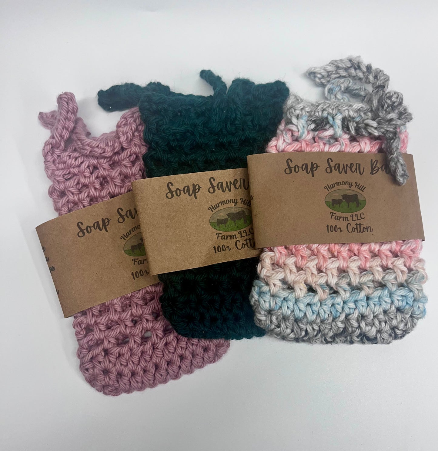 100% Cotton Handmade Soap Saver Bag